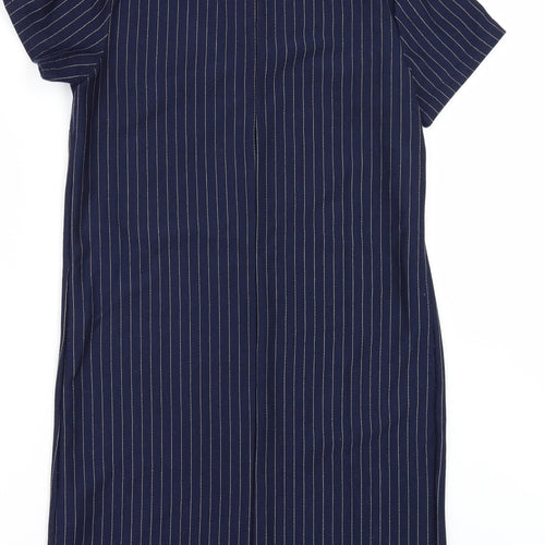 Primark Womens Blue Striped  T-Shirt Dress  Size 4