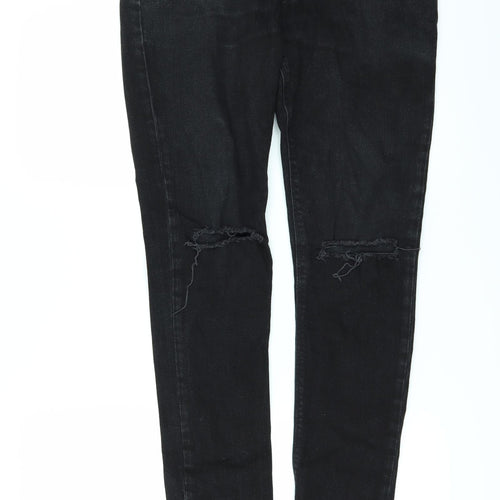 ASOS Womens Black  Denim Skinny Jeans Size 32 L32 in