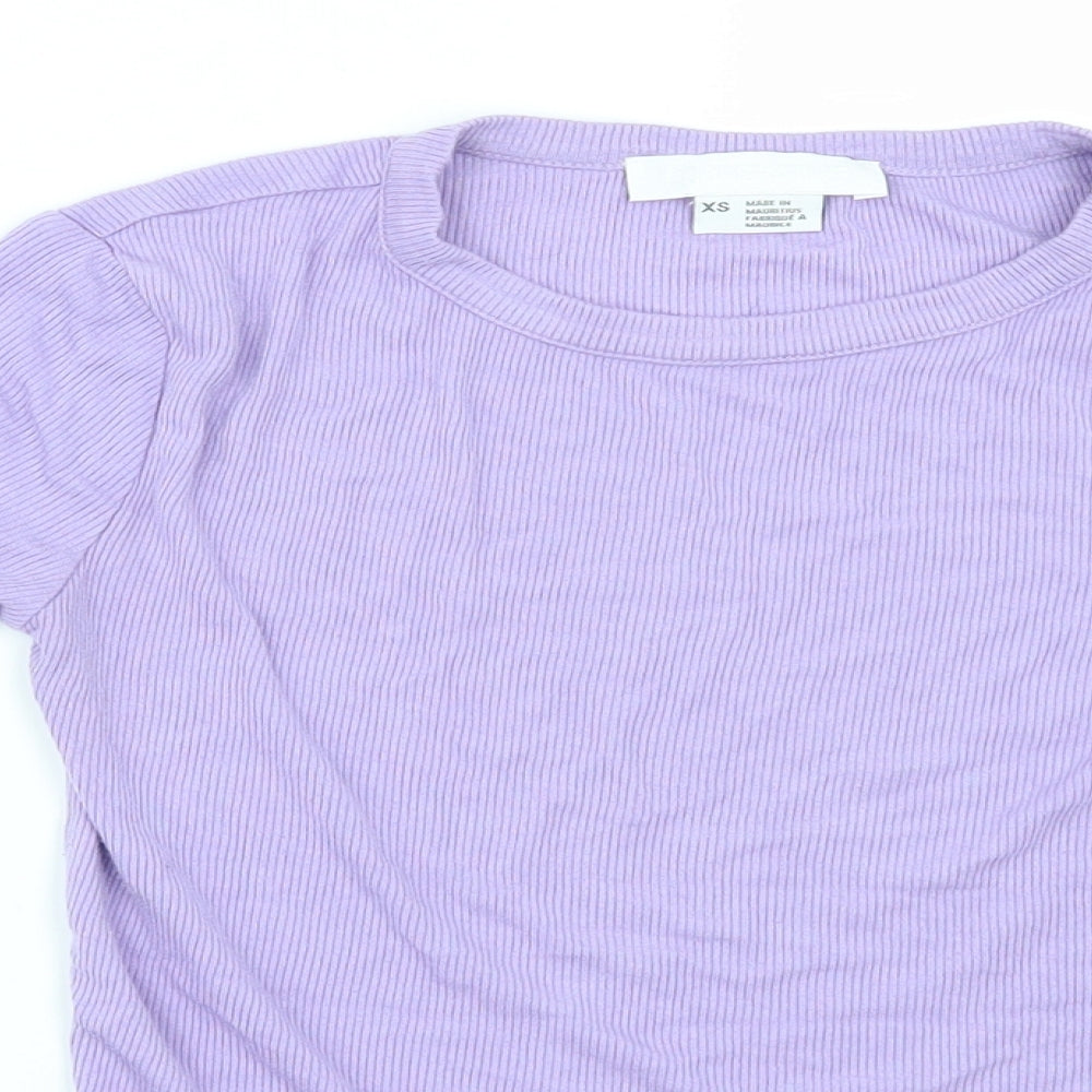 Cooperative Womens Purple   Basic T-Shirt Size XS