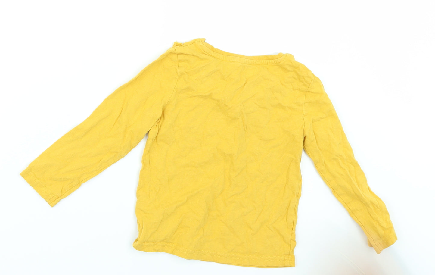 Nutmeg Girls Yellow   Basic T-Shirt Size 3-4 Years