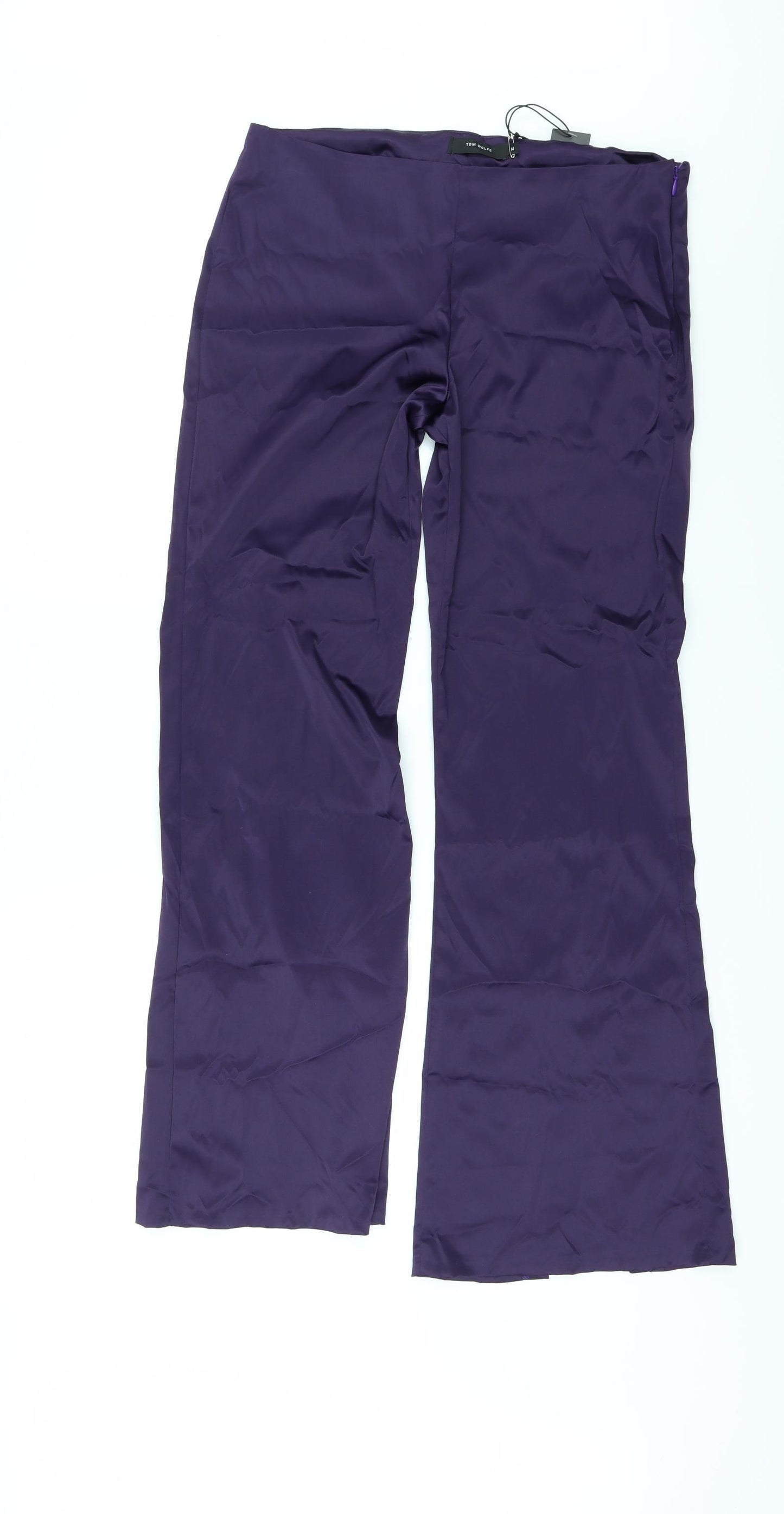 Tom Wolfe Womens Purple   Trousers  Size 14 L32 in - Slit in back