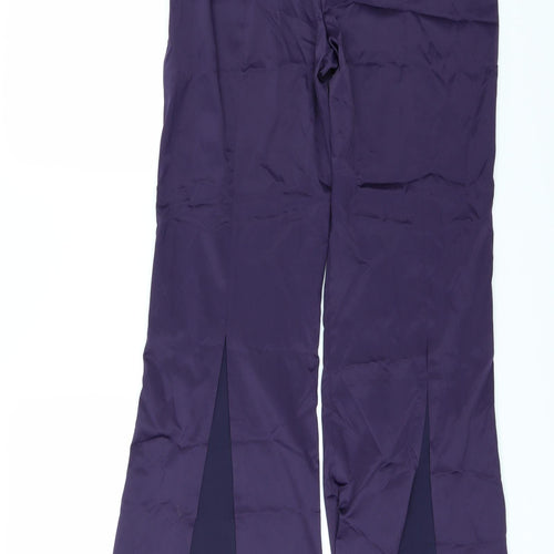 Tom Wolfe Womens Purple   Trousers  Size 14 L32 in - Slit in back
