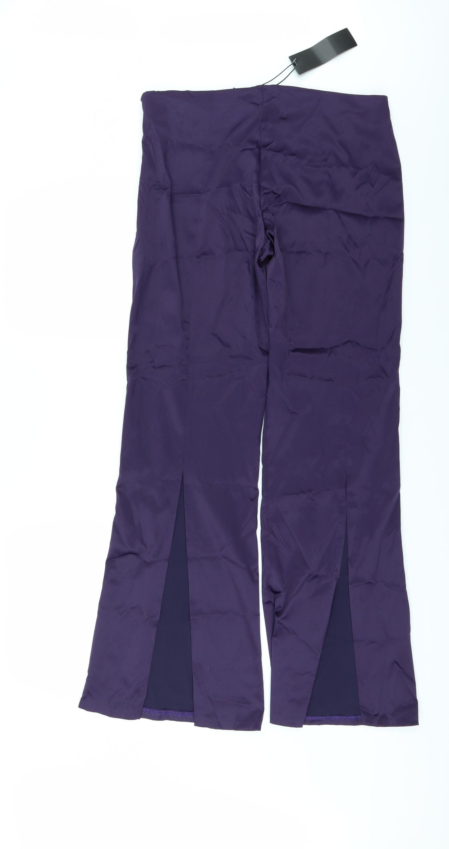 Tom Wolfe Womens Purple   Trousers  Size 14 L32 in - Slit in back