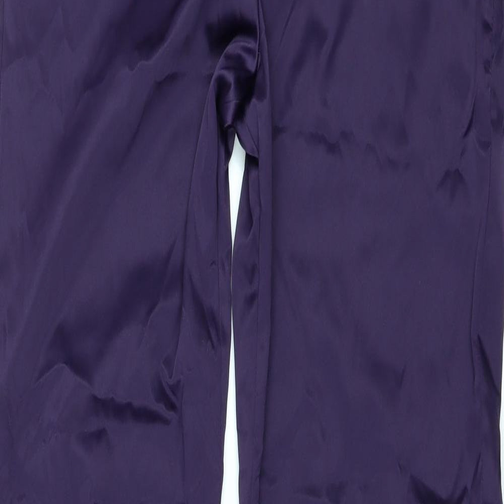 Tom Wolfe Womens Purple   Trousers  Size 14 L32 in - Slit in back