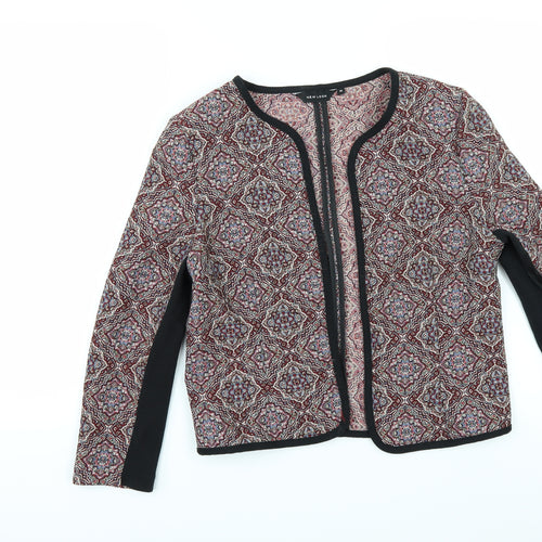 New Look Womens Multicoloured Geometric  Jacket  Size 14