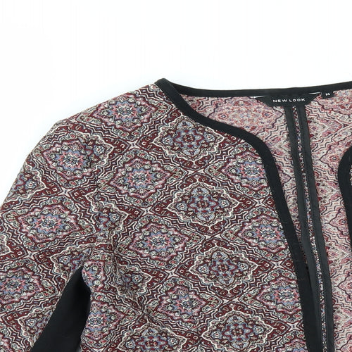 New Look Womens Multicoloured Geometric  Jacket  Size 14