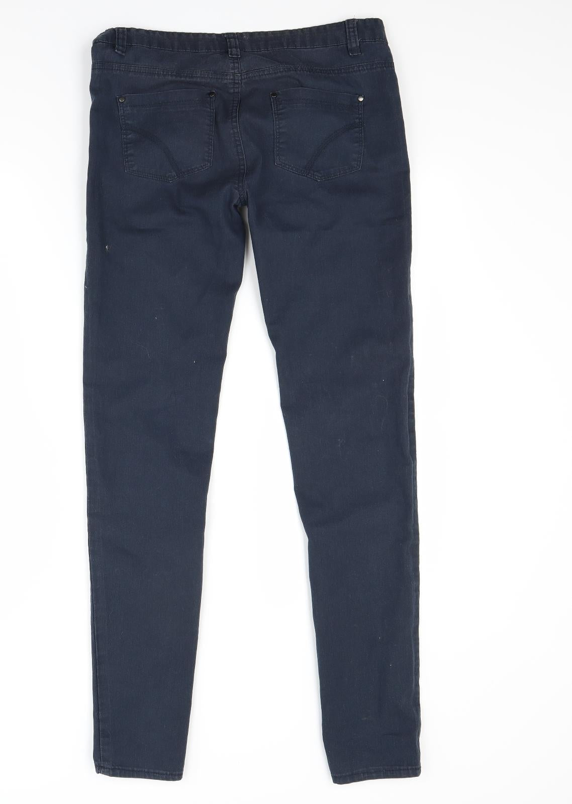 Primark Womens Blue  Denim Skinny Jeans Size 8 L27 in