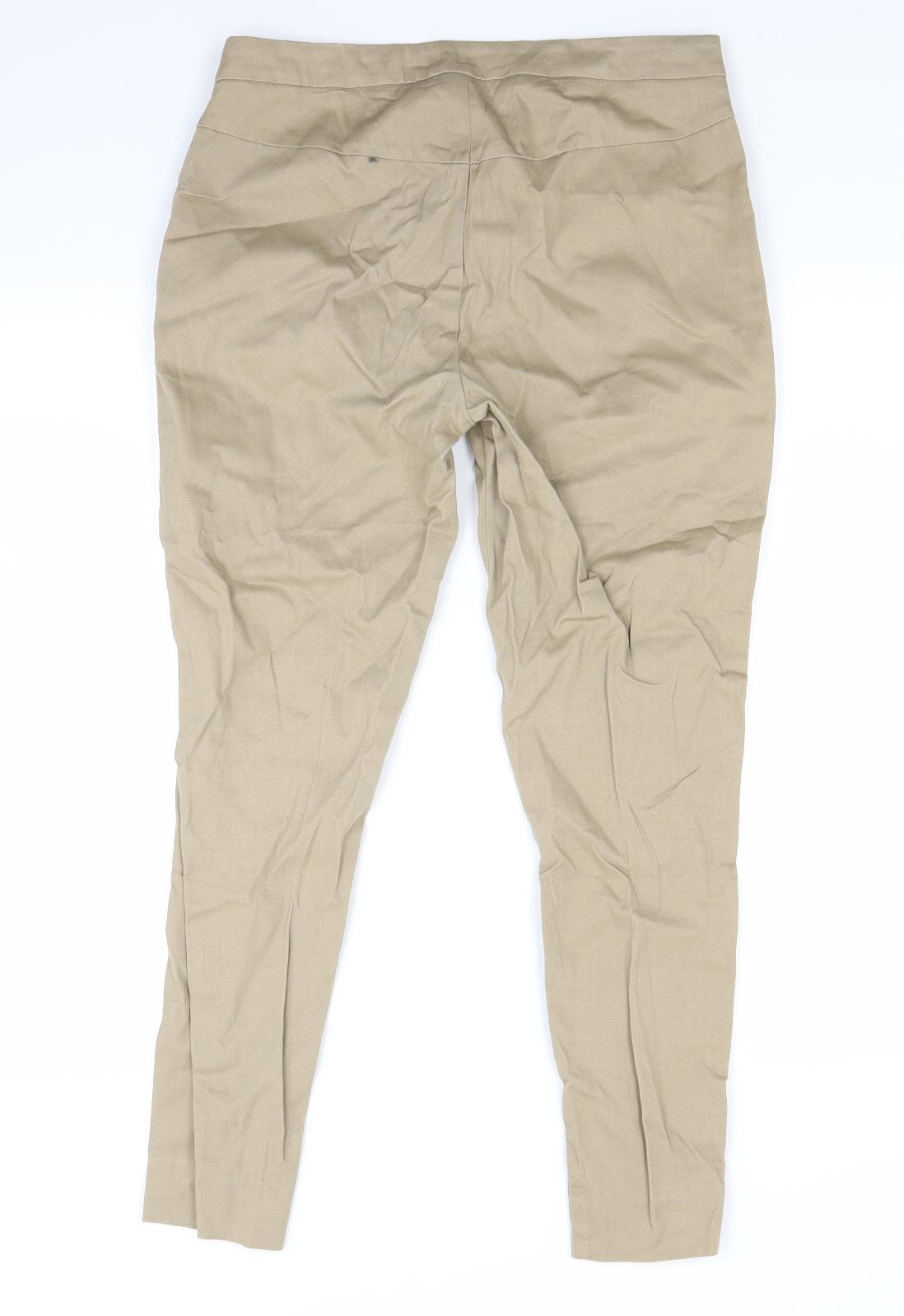New Look Womens Beige   Trousers  Size 8 L27 in