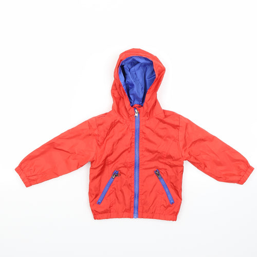 tricky tracks Boys Red   Basic Coat Coat Size 12 Months