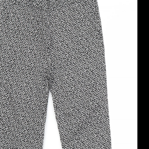 Atmosphere Womens Black Floral  Capri Trousers Size 8 L22 in