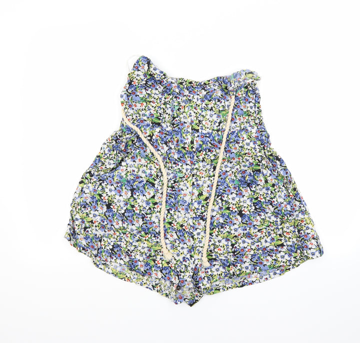 B soul Womens Multicoloured Floral  Shorts One-Piece Size S