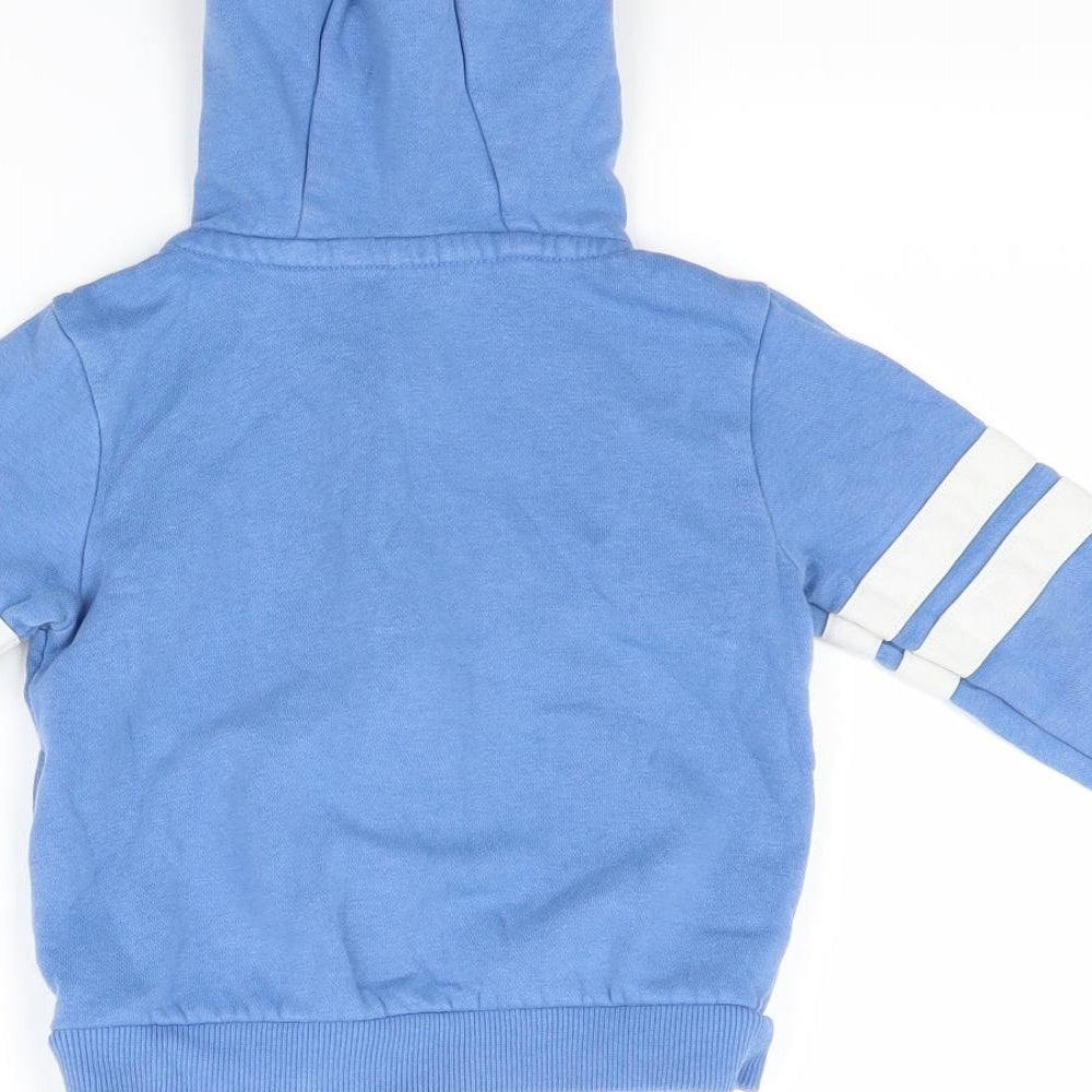 George Boys Blue   Full Zip Hoodie Size 2-3 Years