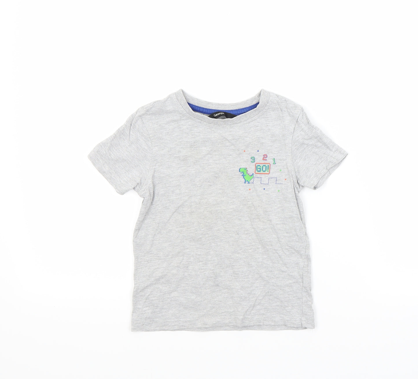 George Boys Grey   Basic T-Shirt Size 2-3 Years