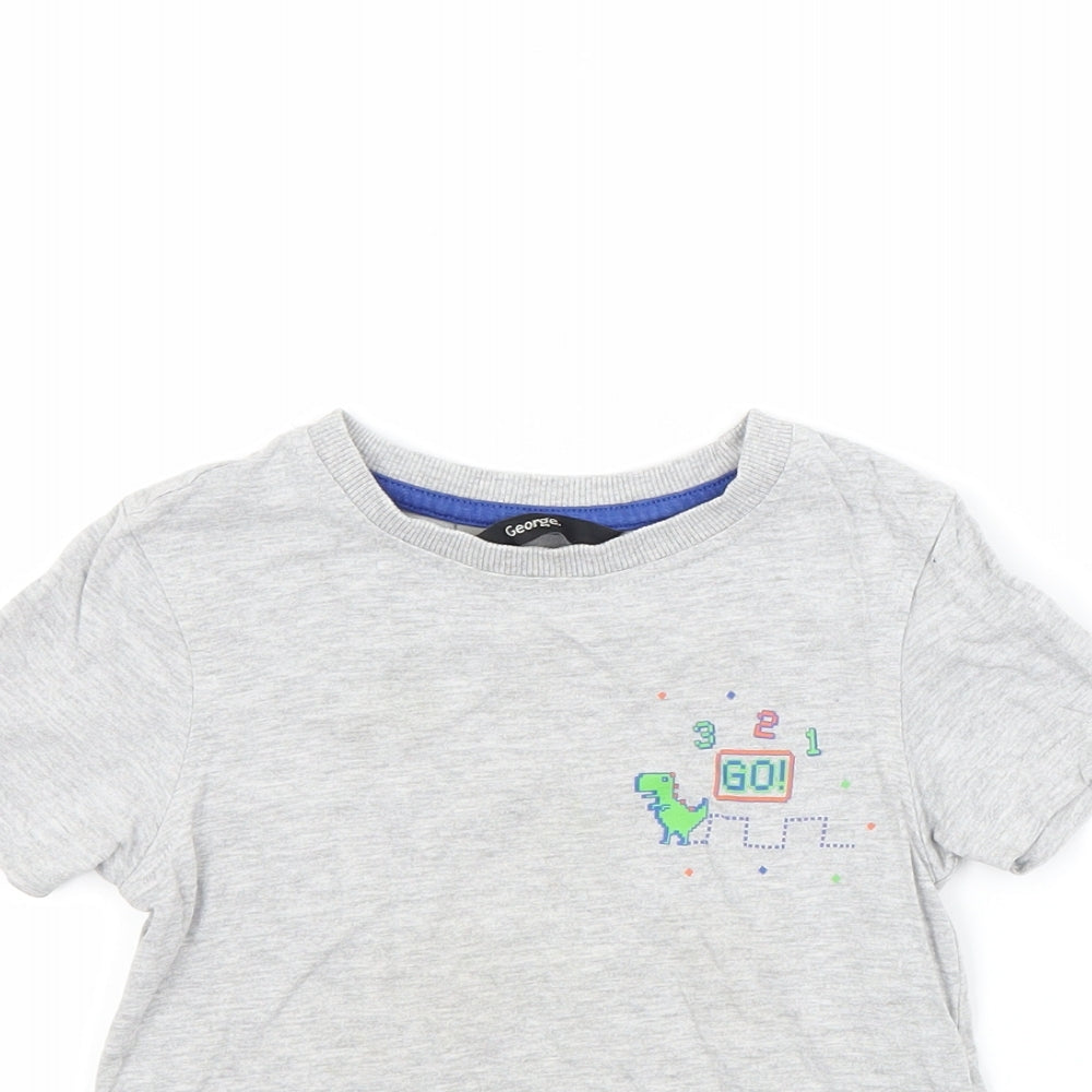 George Boys Grey   Basic T-Shirt Size 2-3 Years