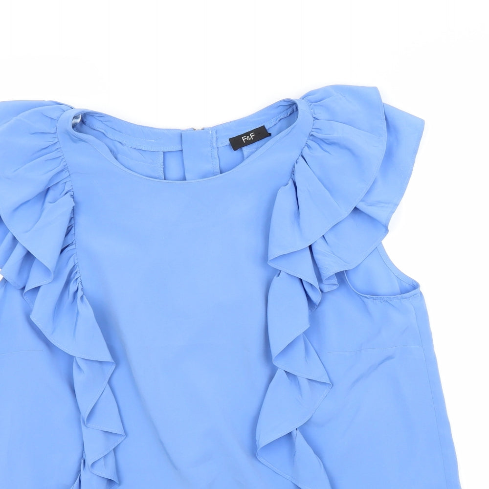 F&F Womens Blue   Basic Blouse Size 12