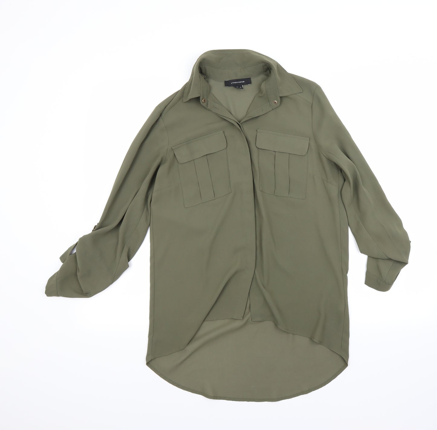Atmosphere Womens Green   Basic Blouse Size 8