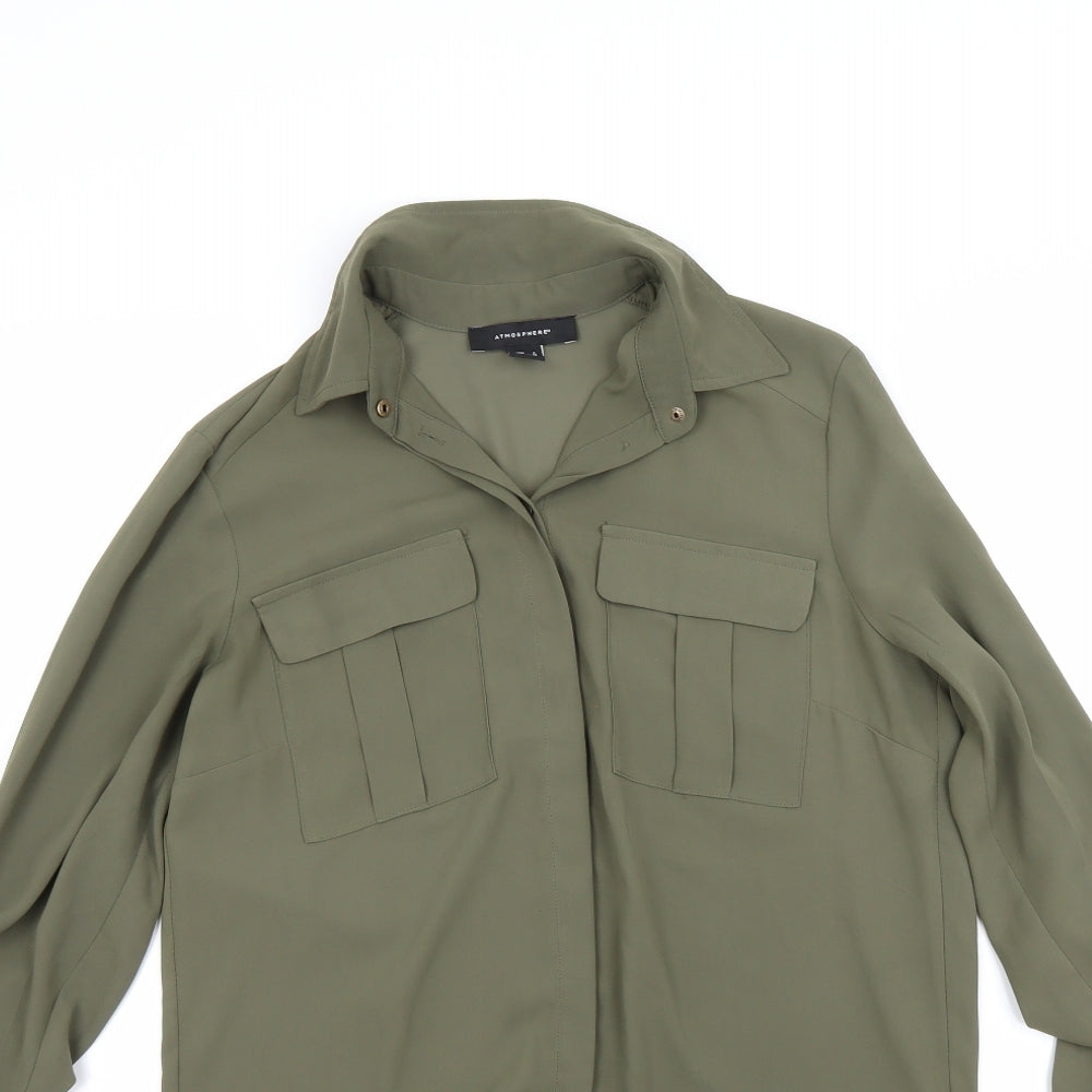 Atmosphere Womens Green   Basic Blouse Size 8
