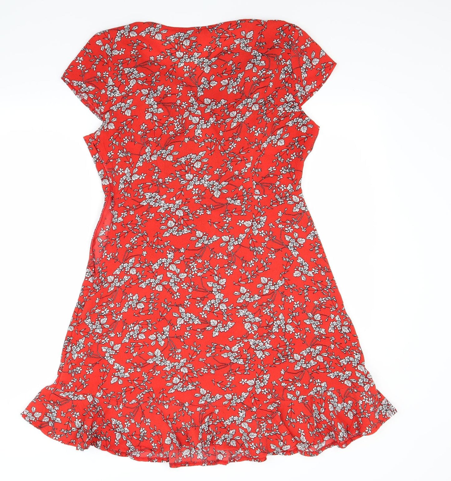 izabel Womens Red Floral  Ball Gown  Size 12