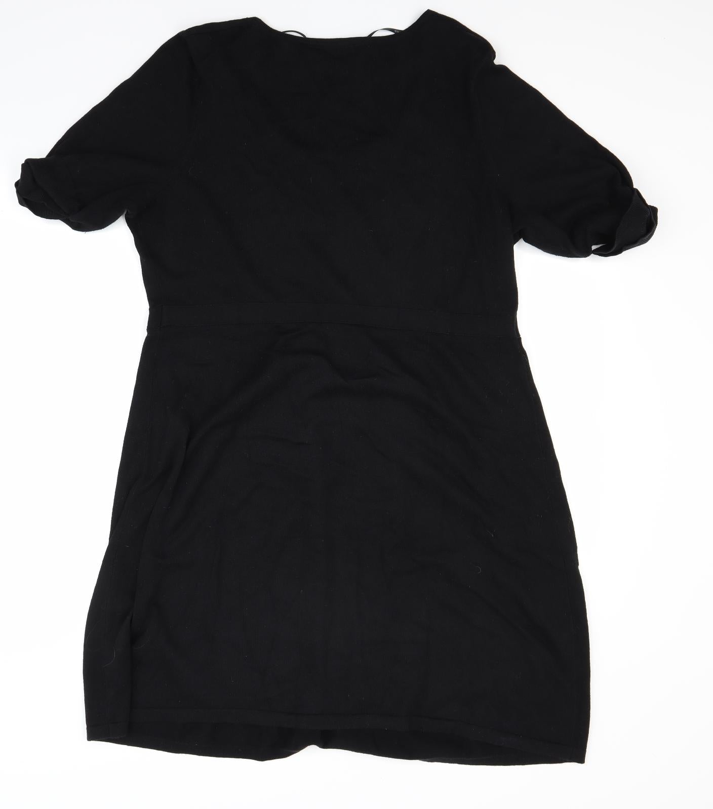 Dorothy Perkins Womens Black   Jumper Dress  Size 16