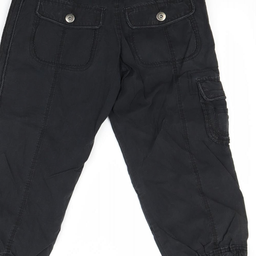 George Womens Black   Pedal Pusher Trousers Size 8 L20.5 in