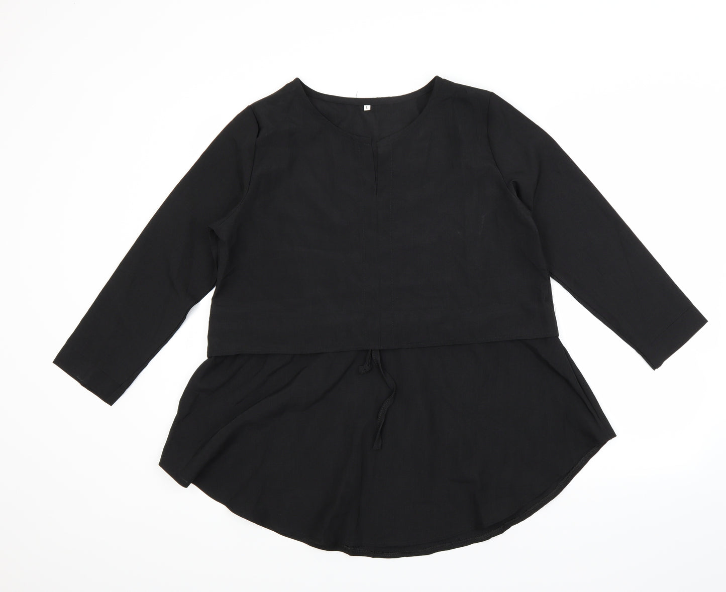 Preworn Womens Black   Basic Blouse Size L