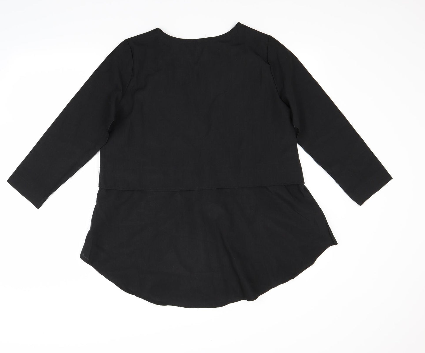 Preworn Womens Black   Basic Blouse Size L