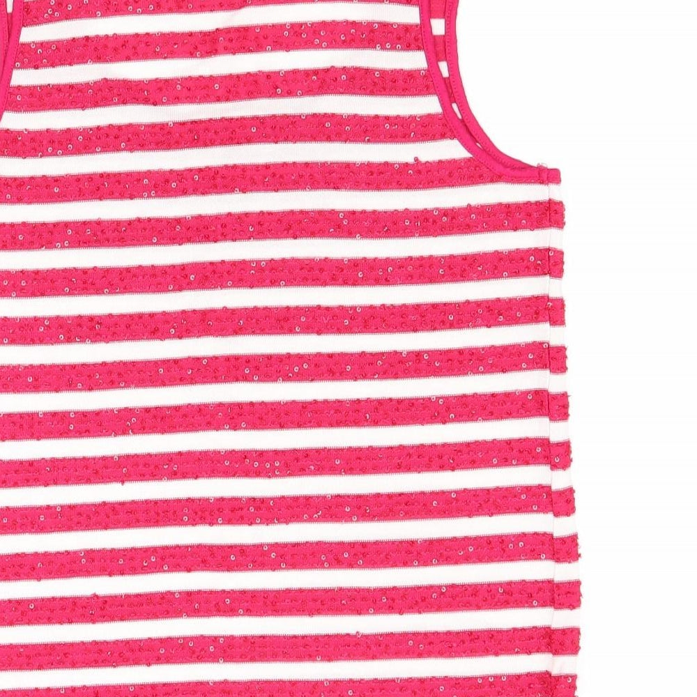 NEXT Womens Pink Striped  Basic Tank Size 10