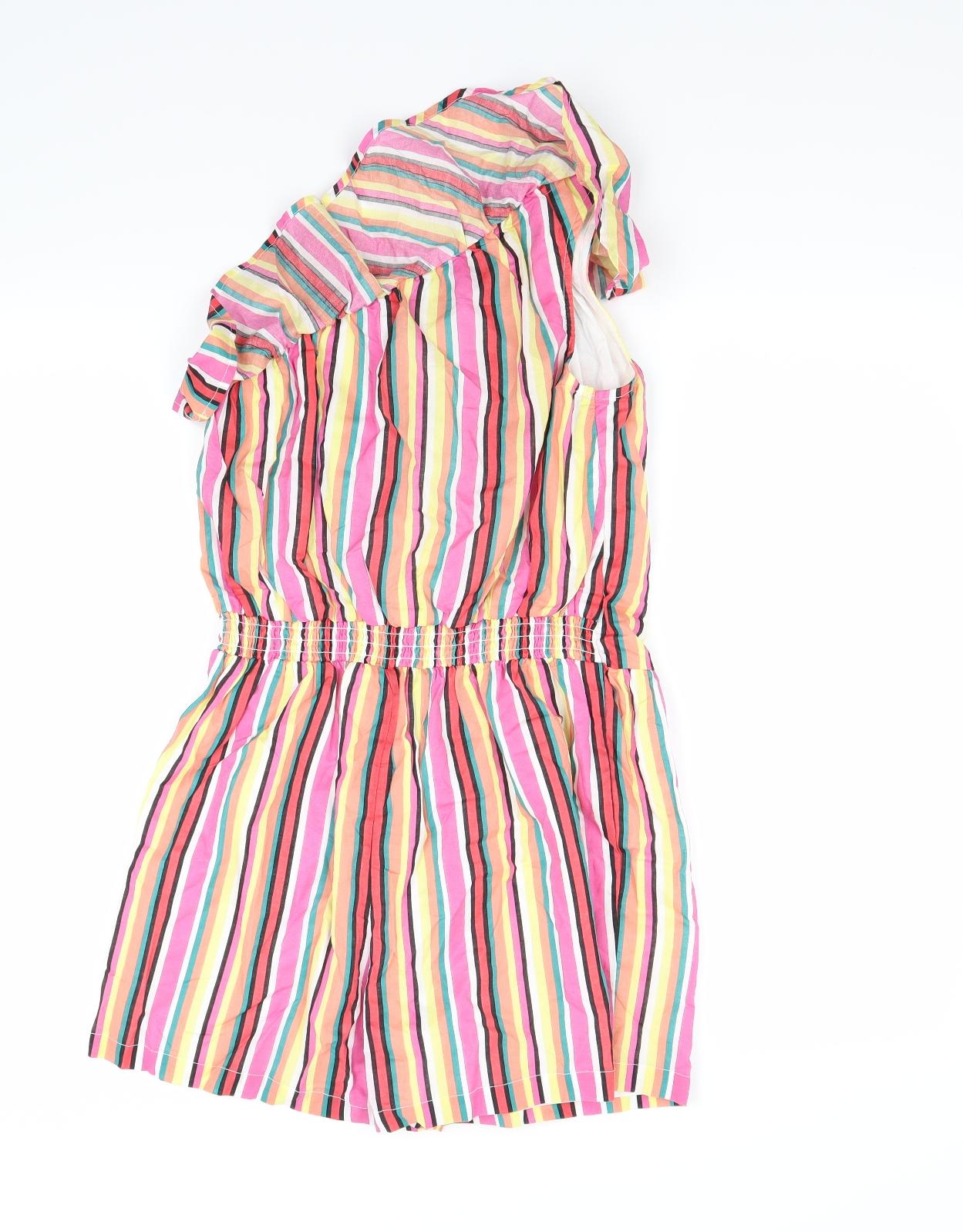 George Girls Multicoloured Striped  Shorts One-Piece Size 11-12 Years