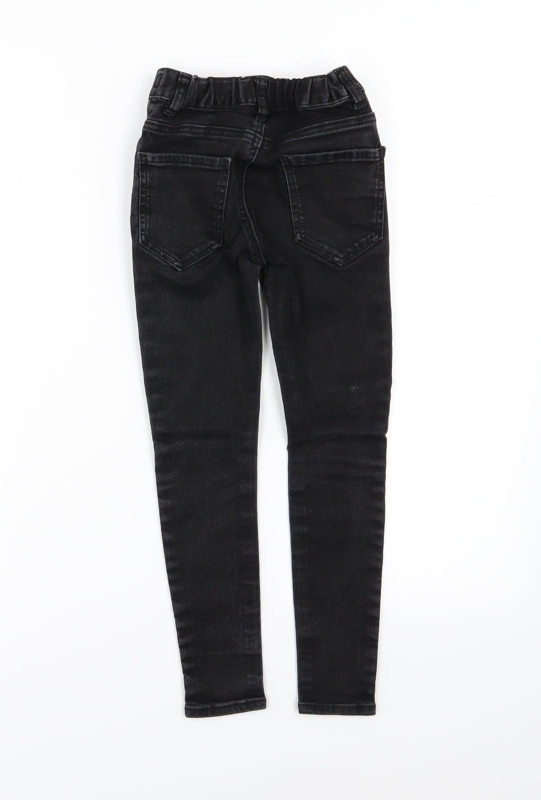 NEXT Boys Black  Denim Skinny Jeans Size 8 Years - Ripped Knee