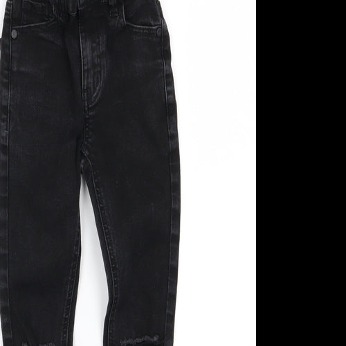 NEXT Boys Black  Denim Skinny Jeans Size 8 Years - Ripped Knee