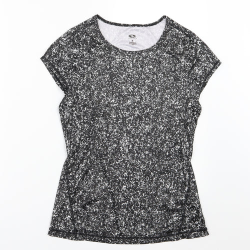 Athletic Works Womens Grey   Basic T-Shirt Size S  - Speckled