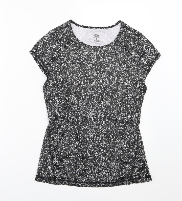Athletic Works Womens Grey   Basic T-Shirt Size S  - Speckled