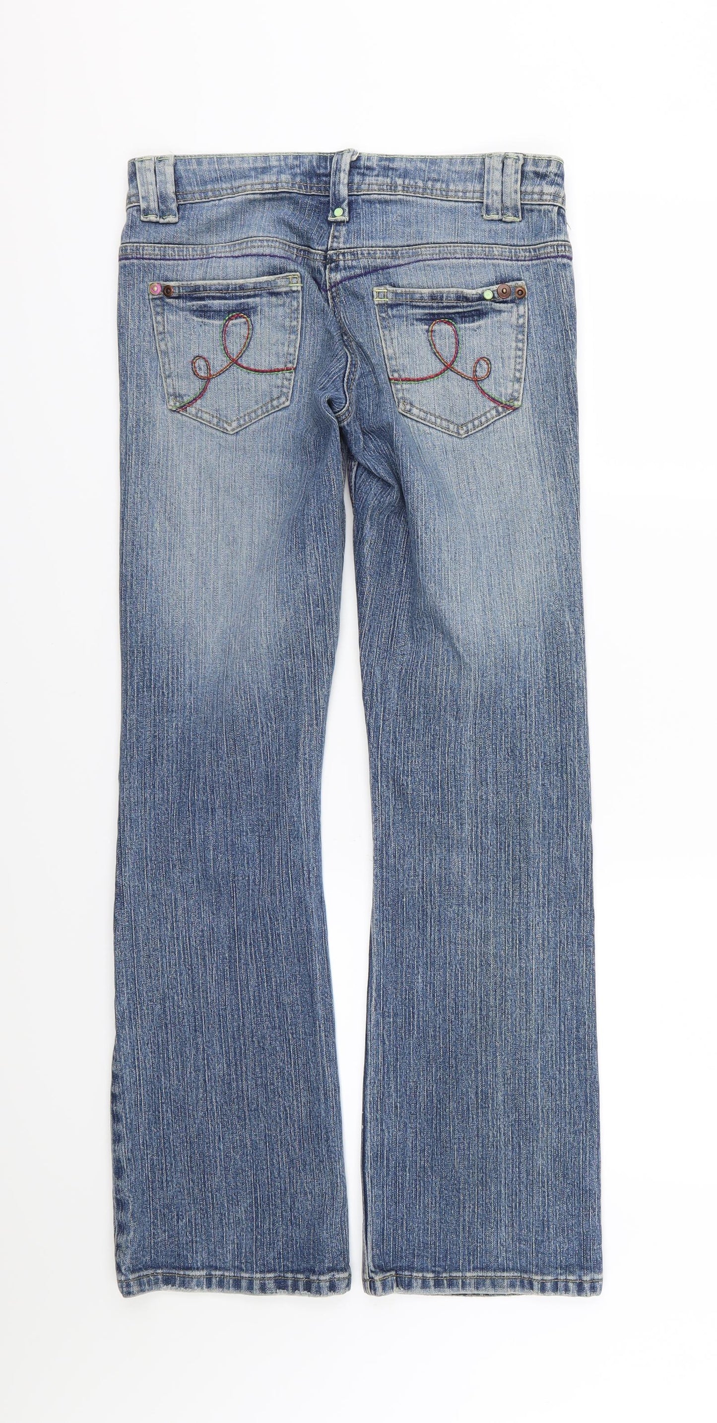George Womens Blue  Denim Bootcut Jeans Size 8 L30 in