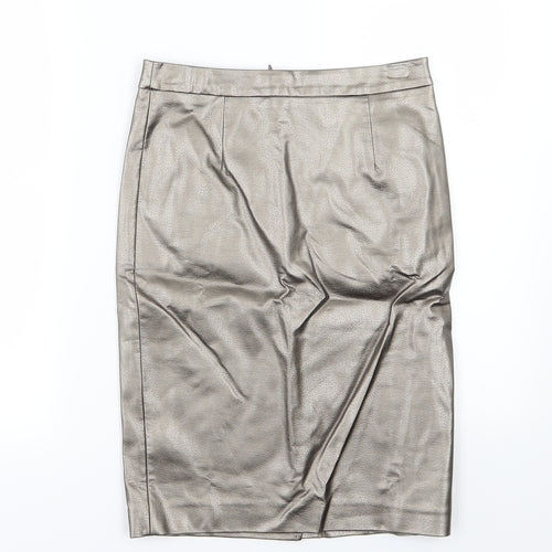 ESMARA Womens Brown   Straight & Pencil Skirt Size 8  - Leather Effect