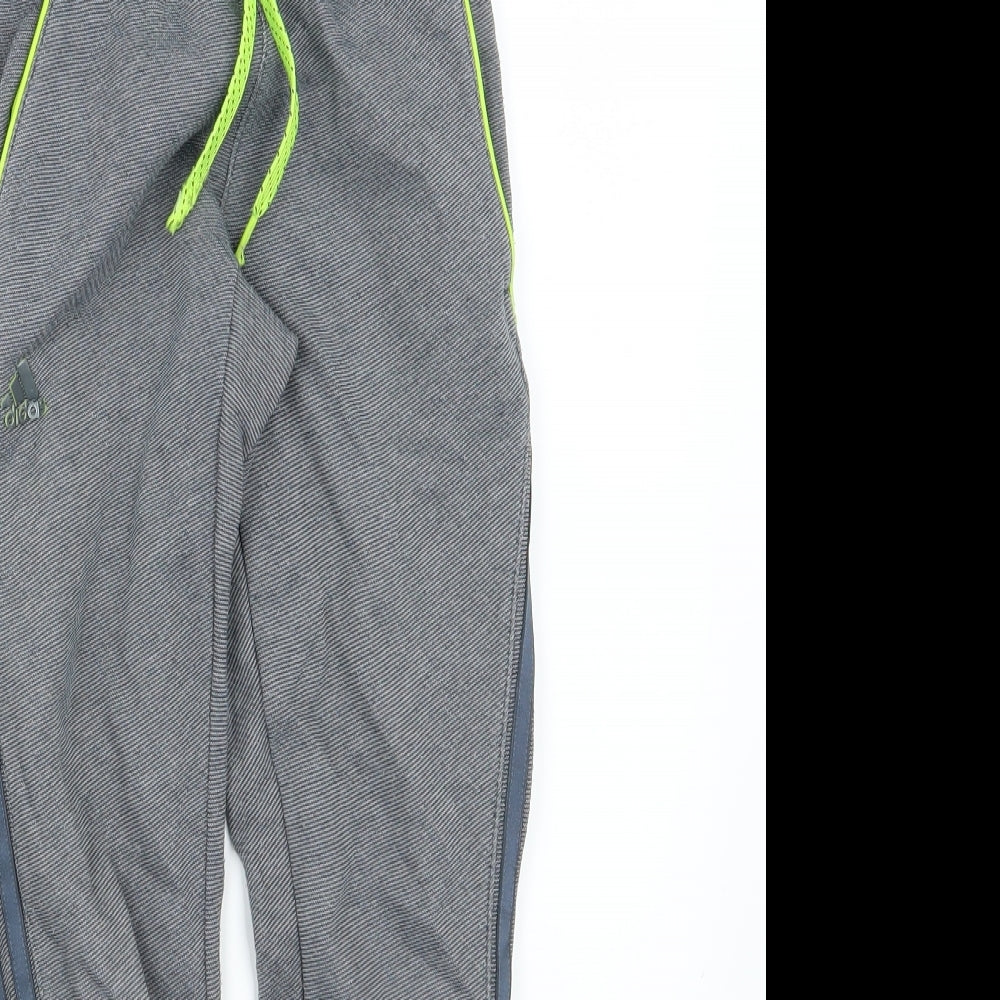 adidas Boys Blue  Jersey Jogger Trousers Size 7-8 Years