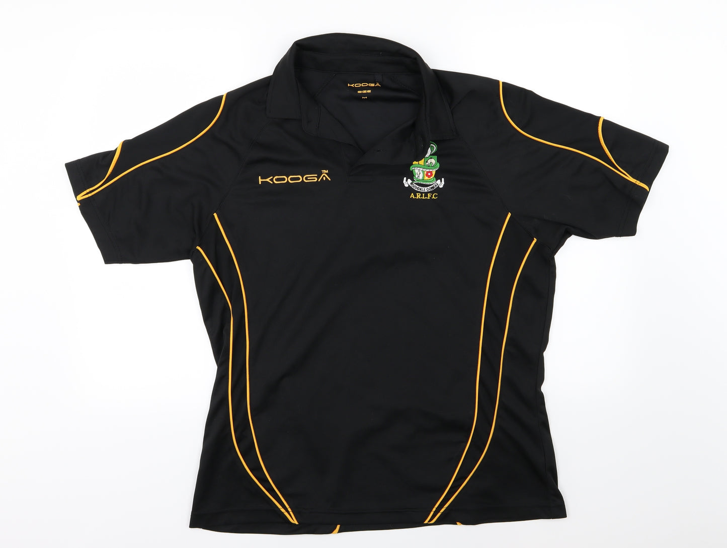 Kooga Mens Black Striped Jersey  T-Shirt Size M  - Rochdale Cobras