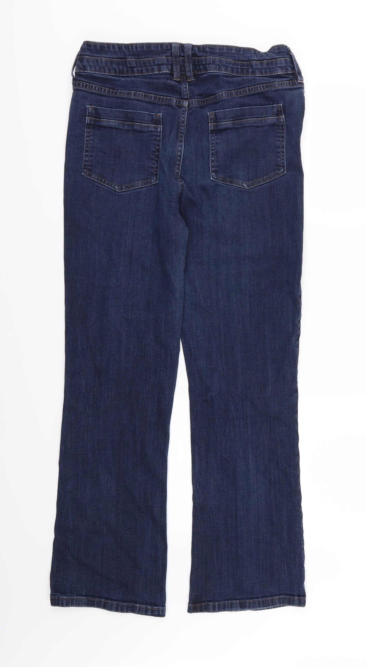 F&F Womens Blue  Denim Straight Jeans Size 32 in L29 in