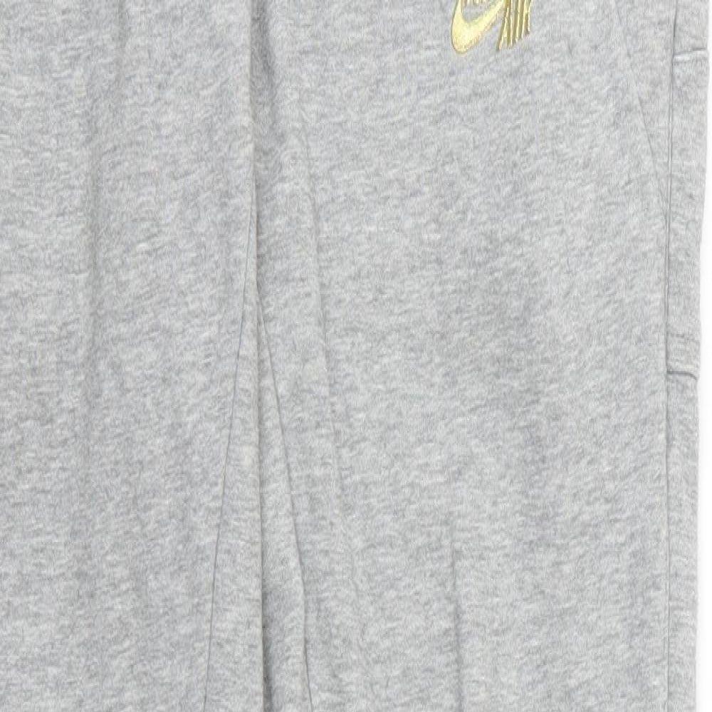 Nike Womens Grey  Jersey Jogger Trousers Size L L35 in