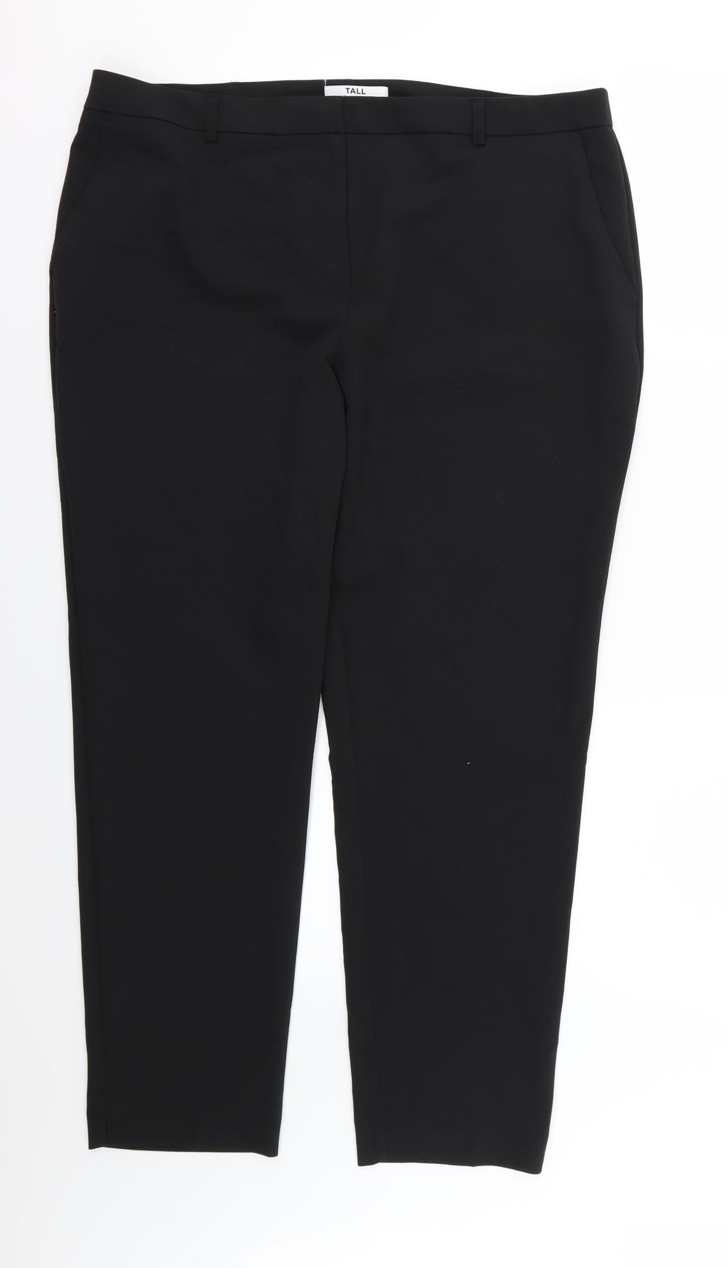 Dorothy Perkins Womens Black  Rayon Trousers  Size 16 L28 in