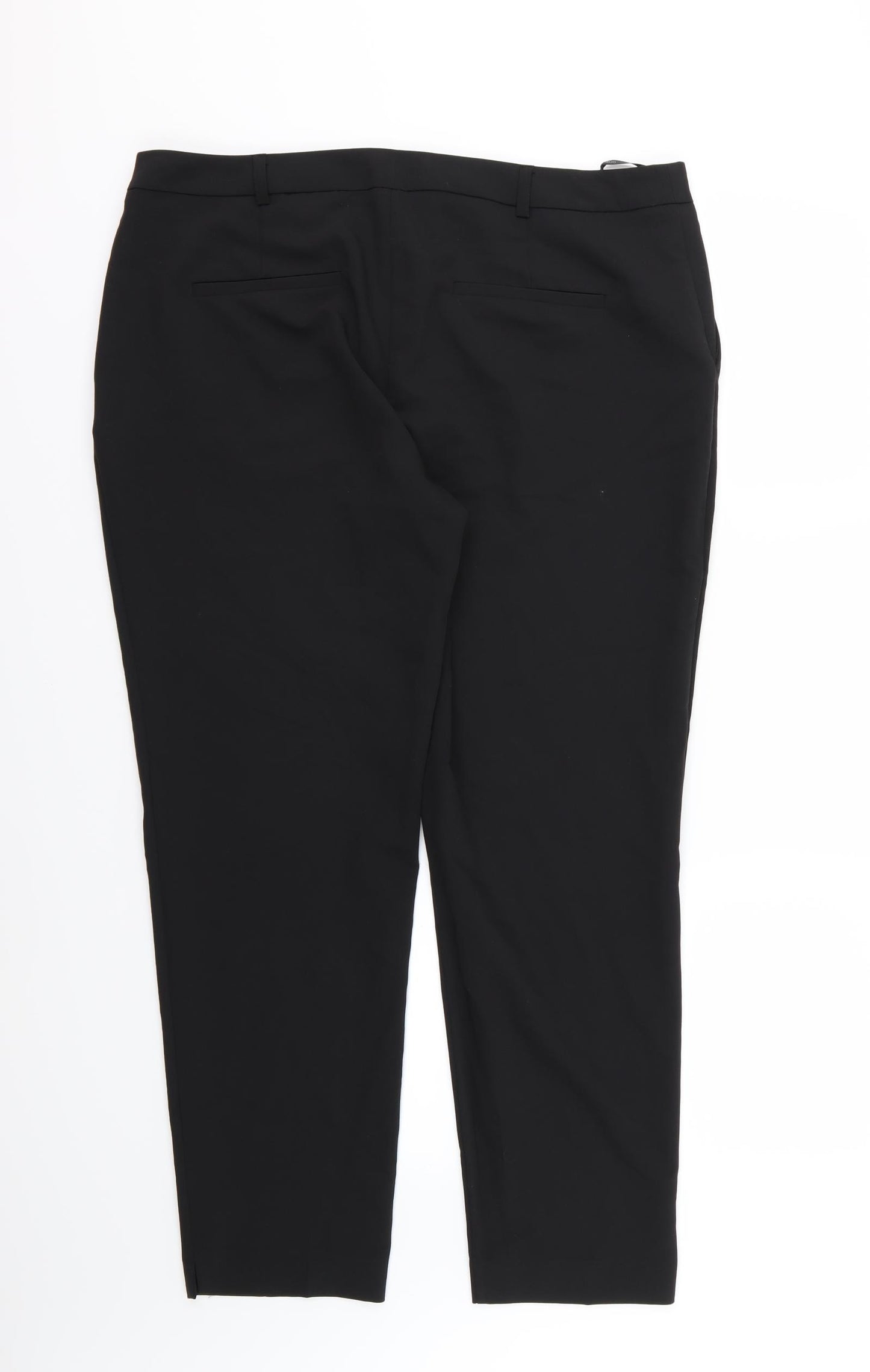 Dorothy Perkins Womens Black  Rayon Trousers  Size 16 L28 in