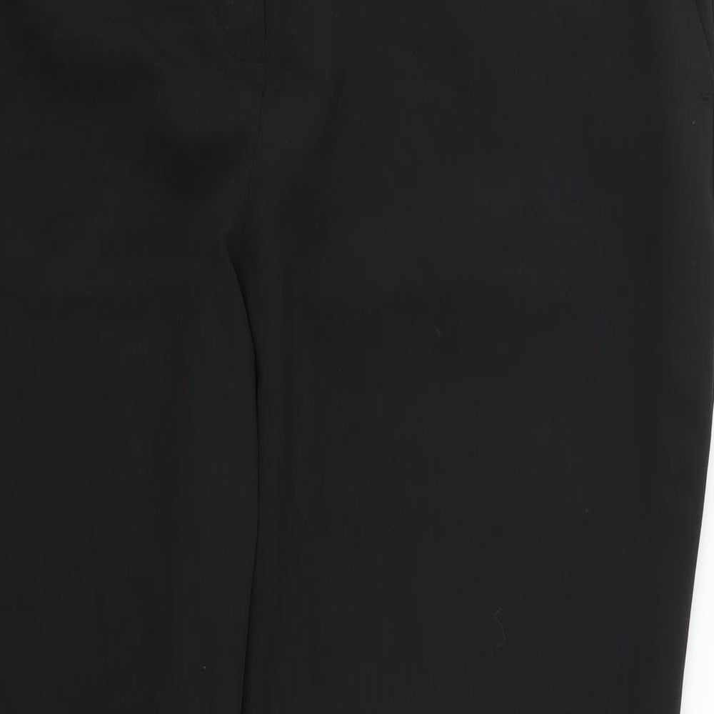 Dorothy Perkins Womens Black  Rayon Trousers  Size 16 L28 in