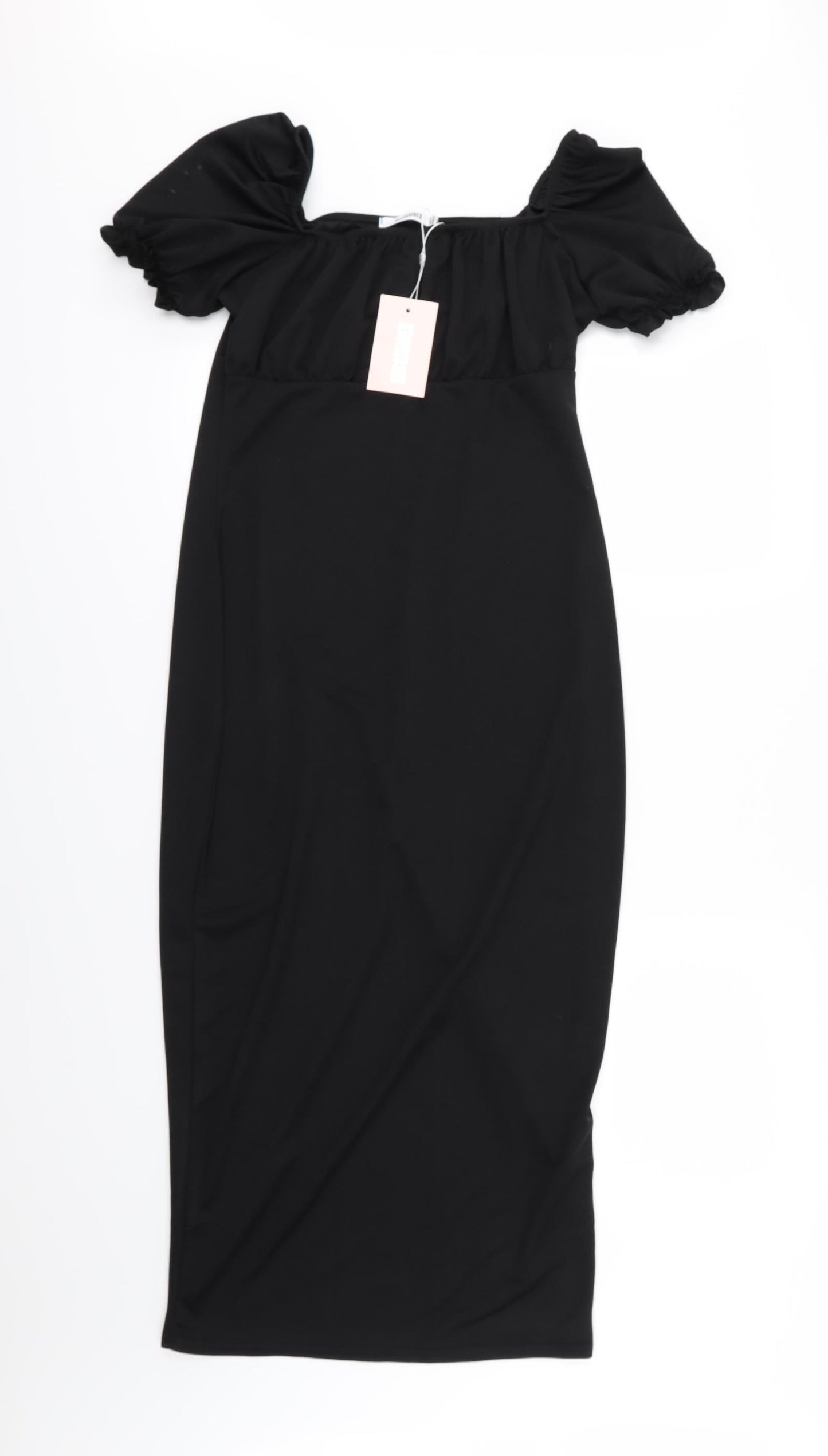 Missguided Womens Black   Bodycon  Size 16  - Milkmaid Style
