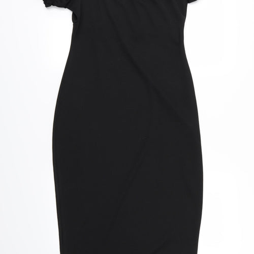 Missguided Womens Black   Bodycon  Size 16  - Milkmaid Style