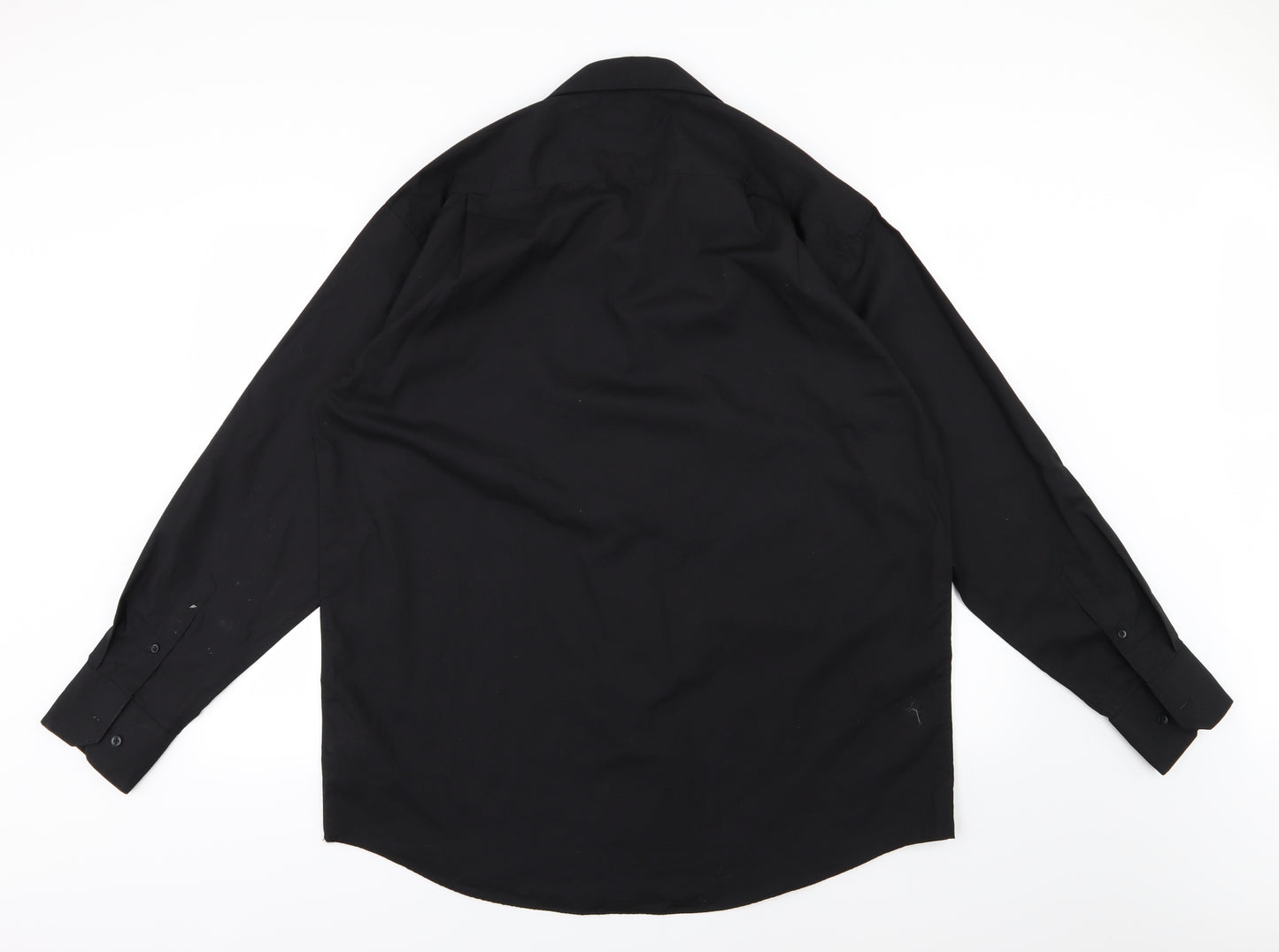 Primark Mens Black  Woven  Dress Shirt Size 17