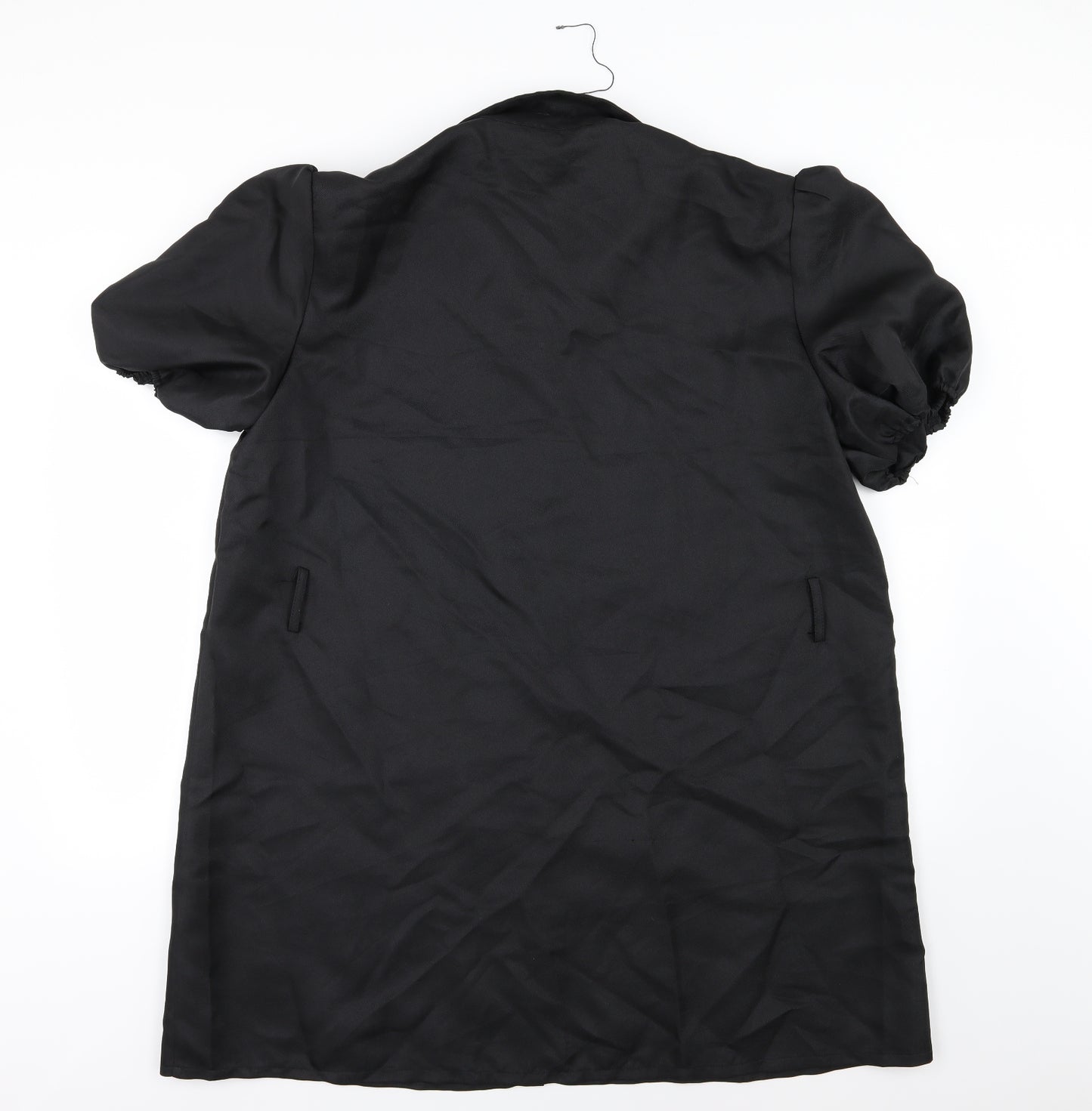 PRETTYLITTLETHING Womens Black  Woven Shirt Dress  Size 16