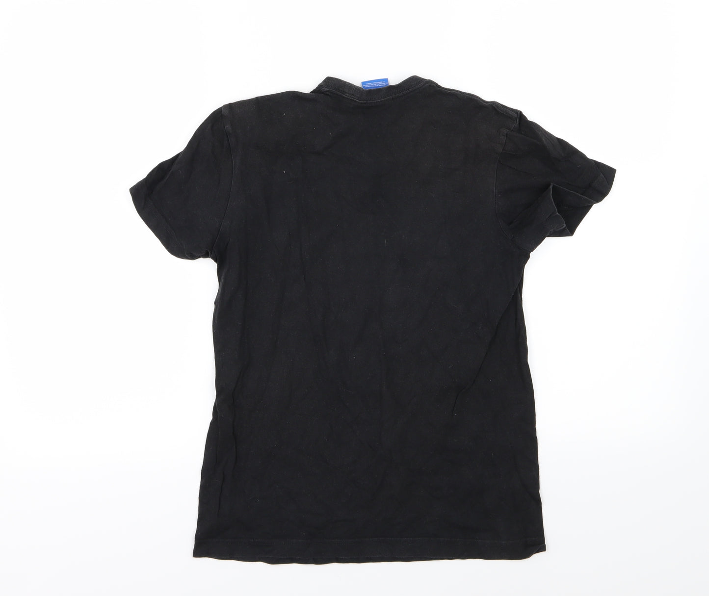 adidas Womens Black  Jersey Basic T-Shirt Size XS