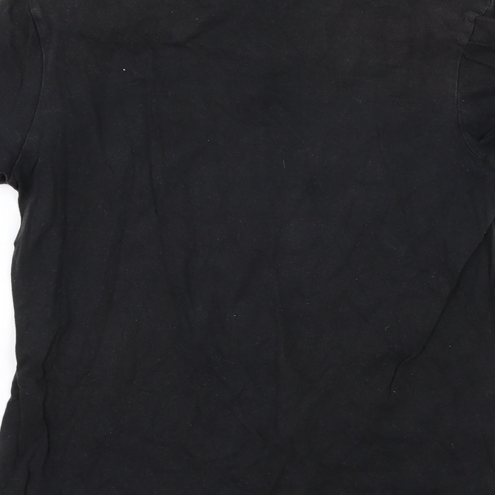 adidas Womens Black  Jersey Basic T-Shirt Size XS