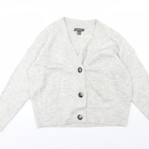Primark Womens Grey  Knit Cardigan Jumper Size L