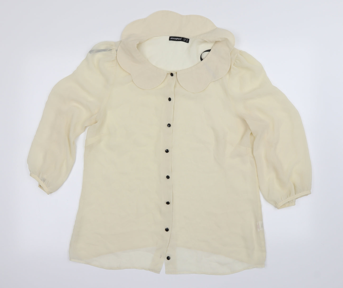 Atmosphere Womens Ivory   Basic Blouse Size 16