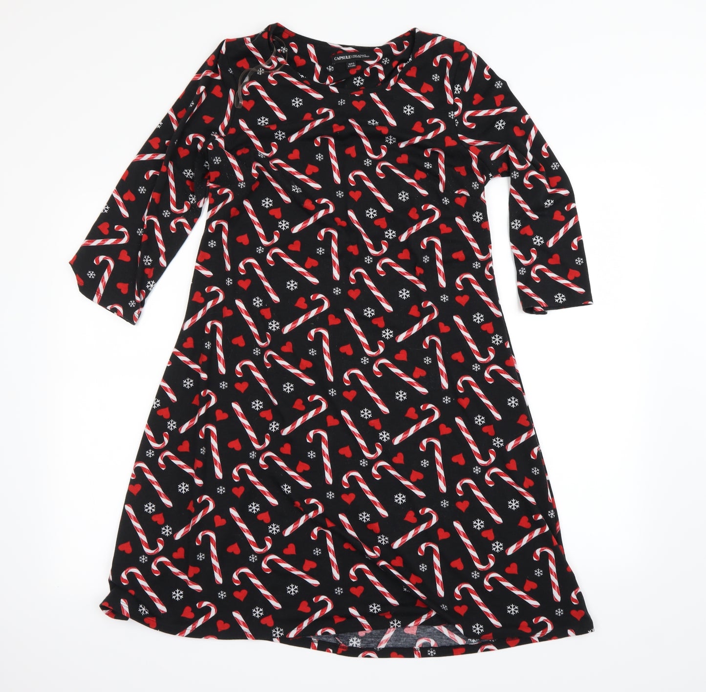 CAPSULE  Womens Black   T-Shirt Dress  Size 12